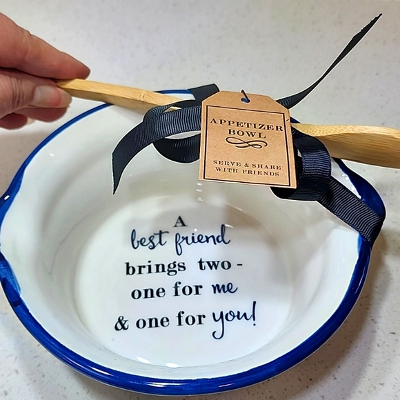 Appetizer Bowl and spoon. New in box - Picture 2 of 5